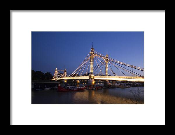 London Framed Print featuring the photograph Albert Bridge London by David French