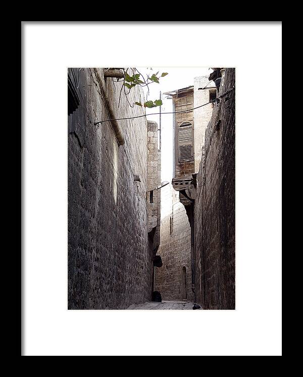 Aleppo Framed Print featuring the photograph Aleppo Alleyway05 by Mamoun Sakkal