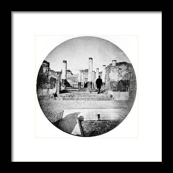 Science Framed Print featuring the photograph Alexander Graham Bell At Ruins by Science Source