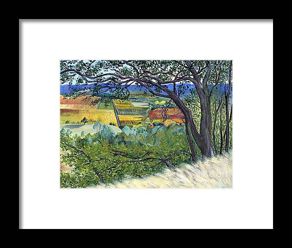 California Landscape Painting Framed Print featuring the painting Alexander Valley Vinyards by Asha Carolyn Young