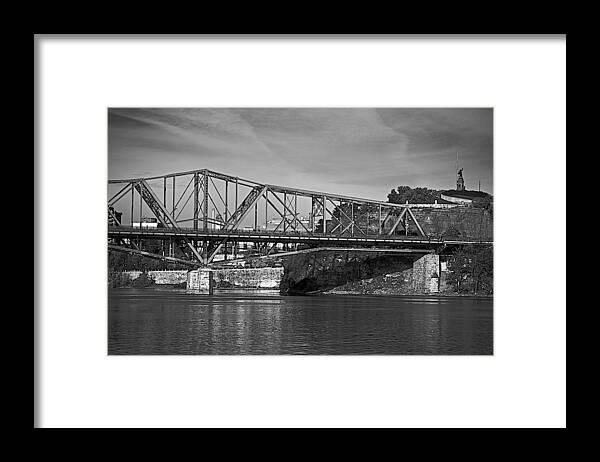 Alexandra Bridge Framed Print featuring the photograph Alexandra Bridge Ottawa by Prince Andre Faubert