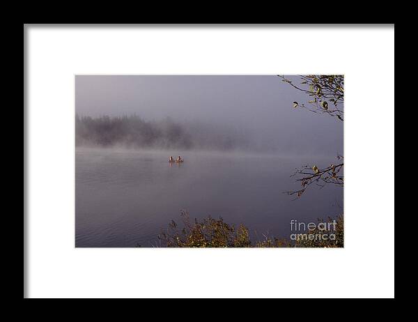 Algonquin Provincial Park Framed Print featuring the photograph Algonquin Canoe by Jim West