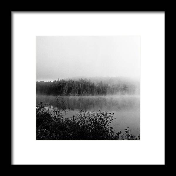 Landscape Framed Print featuring the photograph Algonquin Mist by Mark Highfield