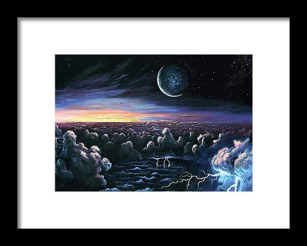 Alien Planet Framed Print featuring the photograph Alien Dawn by Richard Bizley