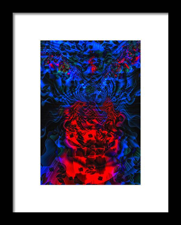 Swirl Framed Print featuring the digital art Alien Species by Camille Lopez