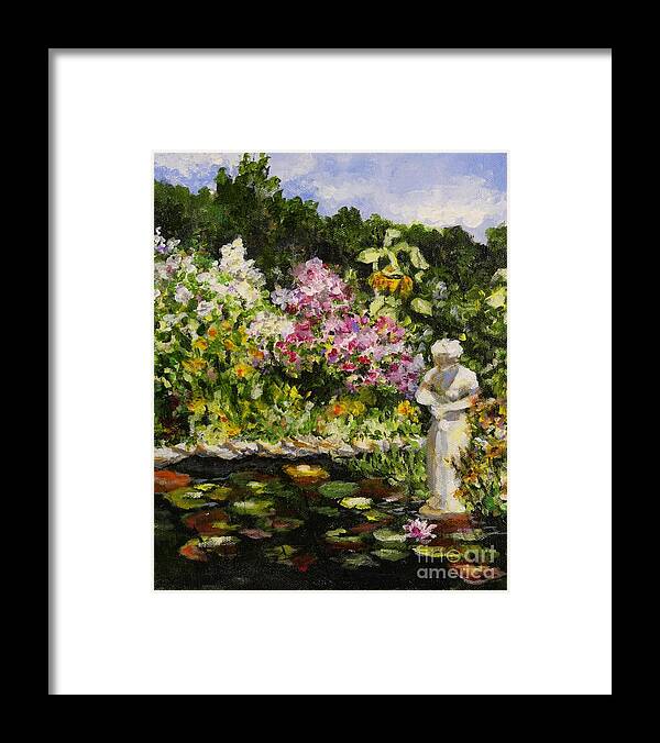 Gardens Framed Print featuring the painting Alisons Water Garden by Alison Caltrider