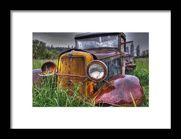 Vehicles Framed Print featuring the photograph All alone by Patricia Dennis