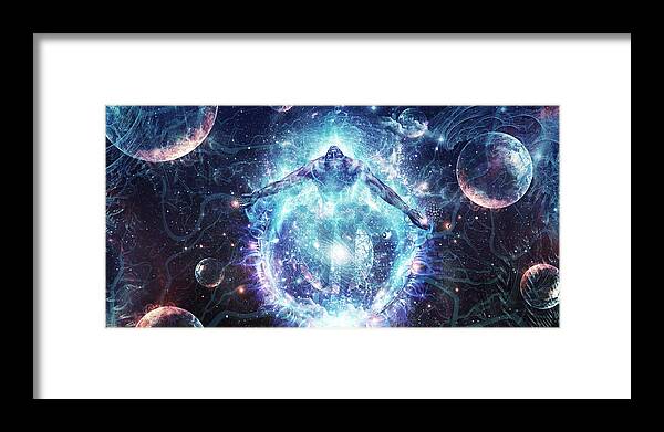 Love Framed Print featuring the digital art All From Nothing We Became Something by Cameron Gray