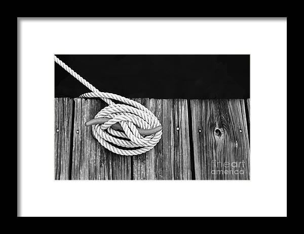 Dock Framed Print featuring the photograph All Secured by Jayne Carney