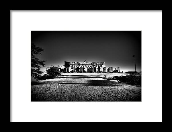 Wallpaper Buy Art Print Phone Case T-shirt Beautiful Duvet Case Pillow Tote Bags Shower Curtain Greeting Cards Mobile Phone Apple Android Nature Ruins Haunted Old House Abandoned Mansion Palace Fort Mountain Hill Top Ghost Salman Ravish Khan Framed Print featuring the photograph Mysterious Ruins by Salman Ravish