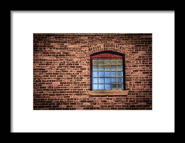 Brick Wall Framed Print featuring the photograph Alley Window by Ray Congrove