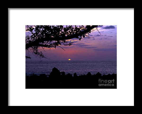 Sunset Photography Framed Print featuring the photograph Aloha V by Patricia Griffin Brett