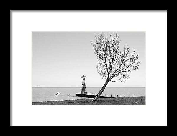 Lake Framed Print featuring the photograph Alone agains the wind by Milena Ilieva