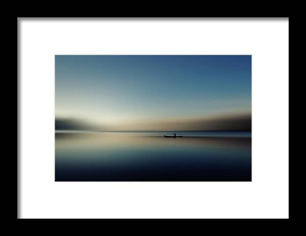 Boat Framed Print featuring the photograph Alone In Somewhere by Cie Shin