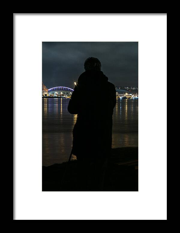Waterfront Framed Print featuring the photograph Alone on the Shore by E Faithe Lester