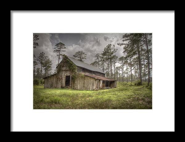 Old Barn Print Framed Print featuring the photograph Along The Road To Southport by Phil Mancuso