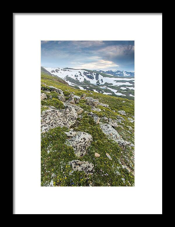 Beartooth Mountains Framed Print featuring the photograph Alpine Dusk by D Robert Franz