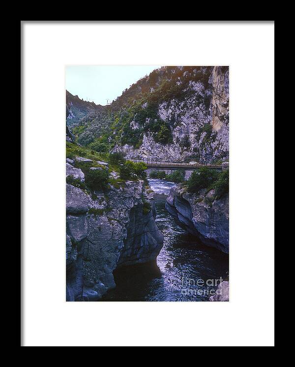 Northern Italian Alps Framed Print featuring the photograph Alpine Gorge Crossing by Bob Phillips