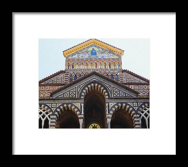 San Andrea Framed Print featuring the photograph Amalfi Cathedral Italy by Irina Sztukowski