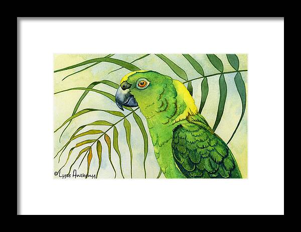 Watercolor Framed Print featuring the painting Amazon by Lyse Anthony
