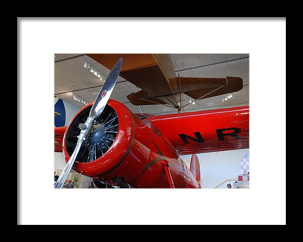 Amelia Earhart Framed Print featuring the photograph Amelia Earhart Prop Plane by Kenny Glover