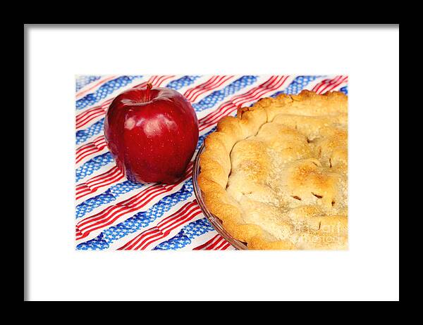 Pie Framed Print featuring the photograph American as Apple Pie by Pattie Calfy