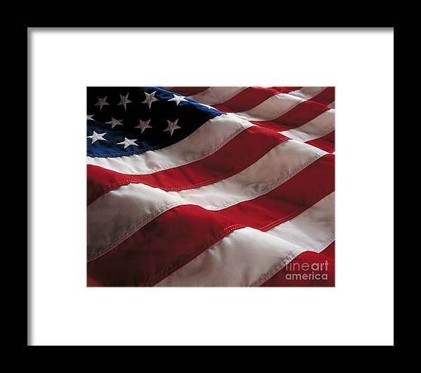Old Glory Framed Print featuring the photograph American Flag by Jon Neidert