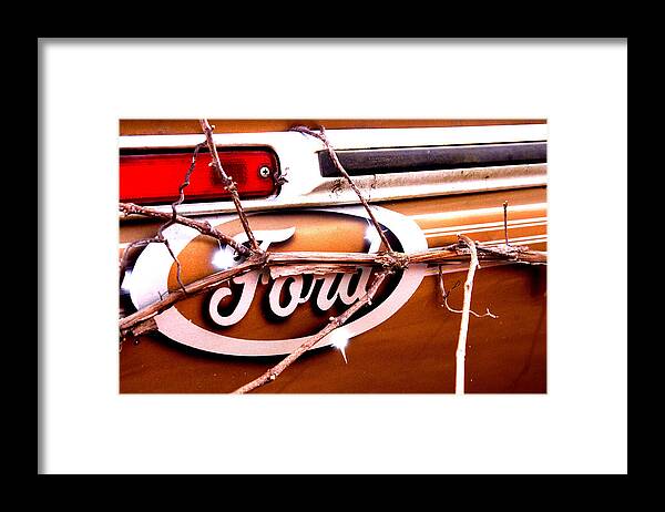 Ford Framed Print featuring the photograph American Made by Melissa Newcomb