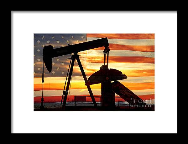 Oil Framed Print featuring the photograph American Oil by James BO Insogna