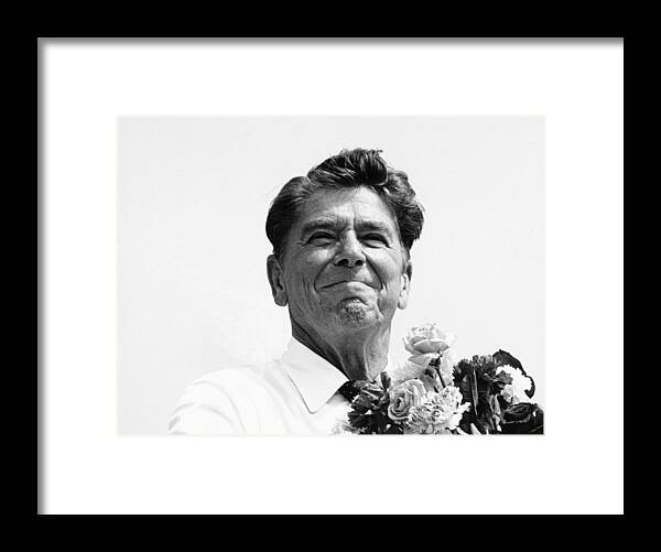 Reagan Framed Print featuring the photograph American Optimism by Steven Huszar