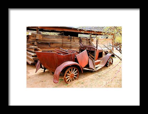 Wheel Framed Print featuring the photograph American Ride by Tap On Photo