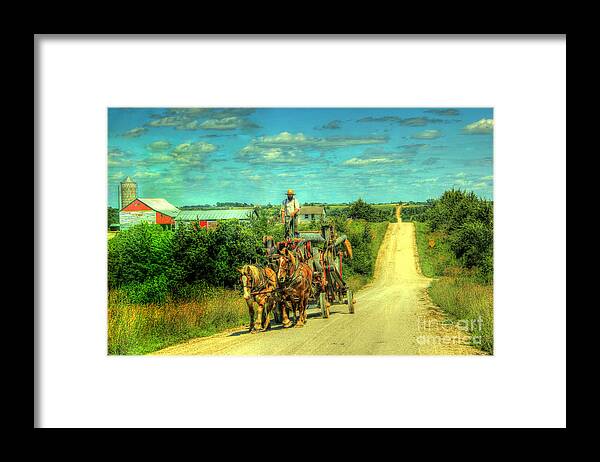 Amish Framed Print featuring the photograph Amish Road by Thomas Danilovich