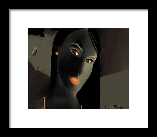  Fineartamerica.com Framed Print featuring the painting Amour Partage Love Shared 11 by Diane Strain