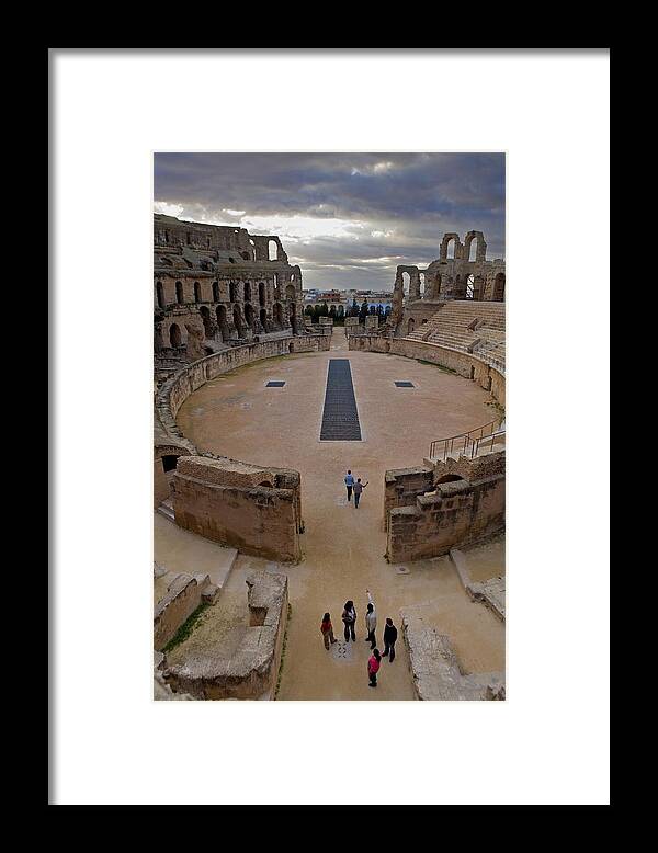 Vertical Framed Print featuring the photograph Amphitheatre Of El Djem. 238. Tunisia by Everett