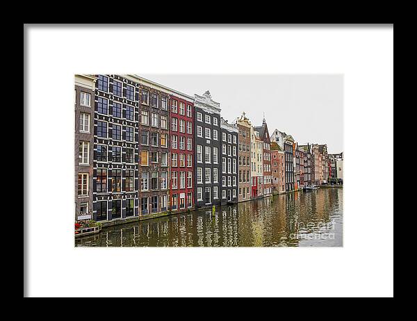 Amsterdam Framed Print featuring the photograph Amsterdam houses by Patricia Hofmeester