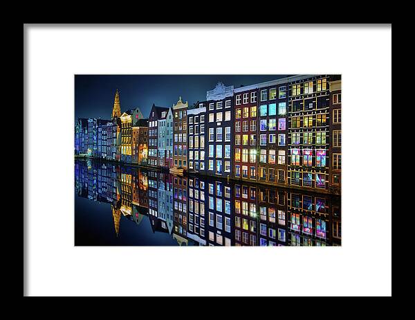 City Framed Print featuring the photograph Amsterdam Mirror. by Juan Pablo De