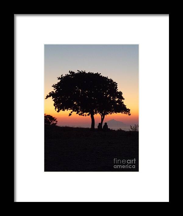 Darkness Framed Print featuring the photograph An African Sunset by Vicki Spindler
