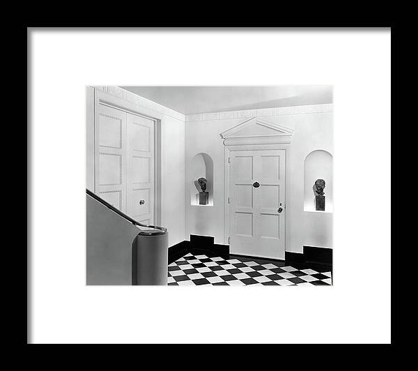 Decorative Art Framed Print featuring the photograph An Entrance Hall by Peter Nyholm