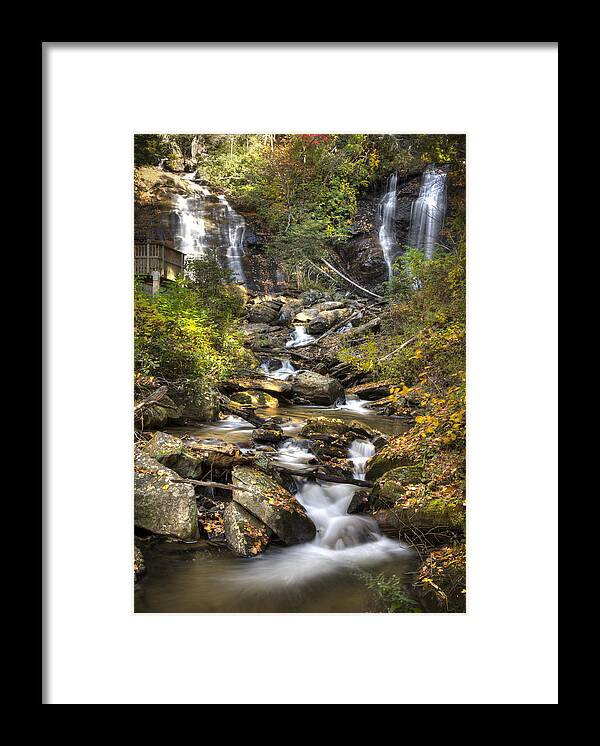 Ana Framed Print featuring the photograph Ana Ruby Falls in Autumn by Penny Lisowski