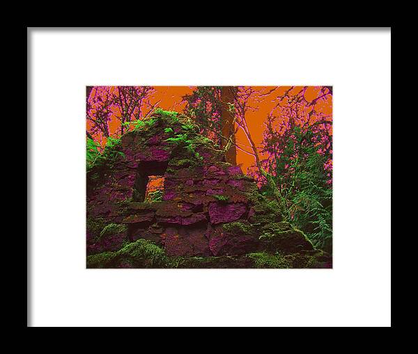 Stone House Framed Print featuring the photograph Anarchy's Playhouse by Laureen Murtha Menzl