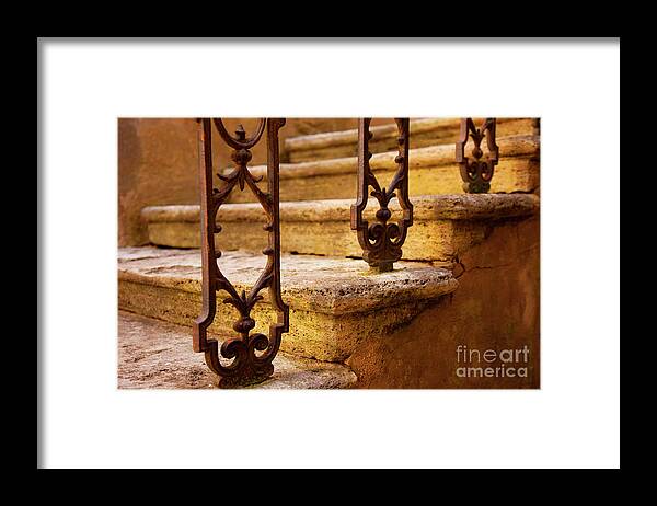 Italy Framed Print featuring the photograph Ancient steps by Brian Jannsen