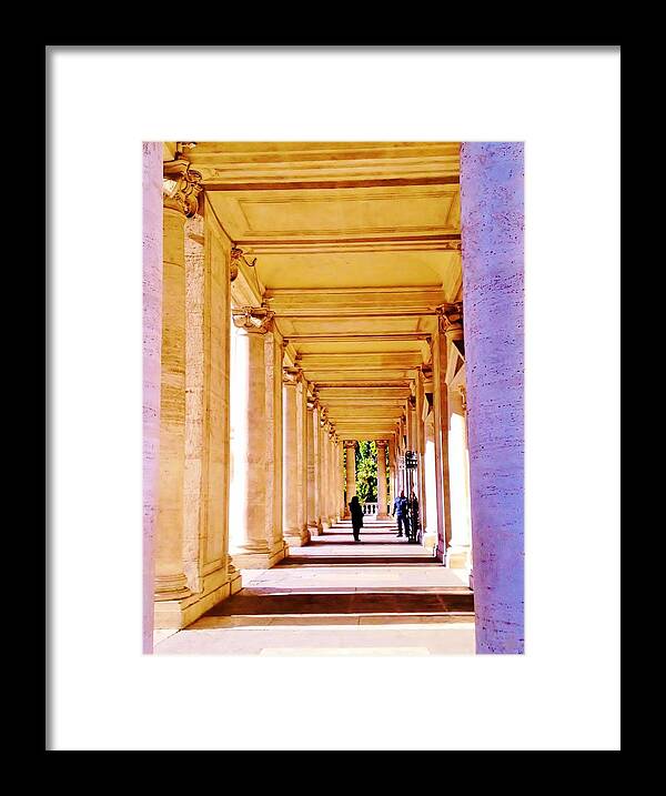 Walkways Framed Print featuring the photograph Ancient Walkways in Rome Italy by Jan Moore