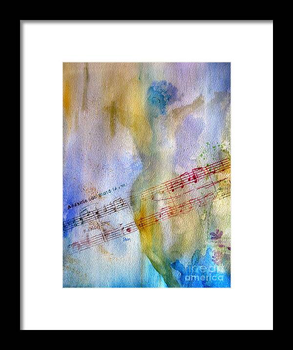 Music Framed Print featuring the painting Andante Con Moto by Sandy McIntire