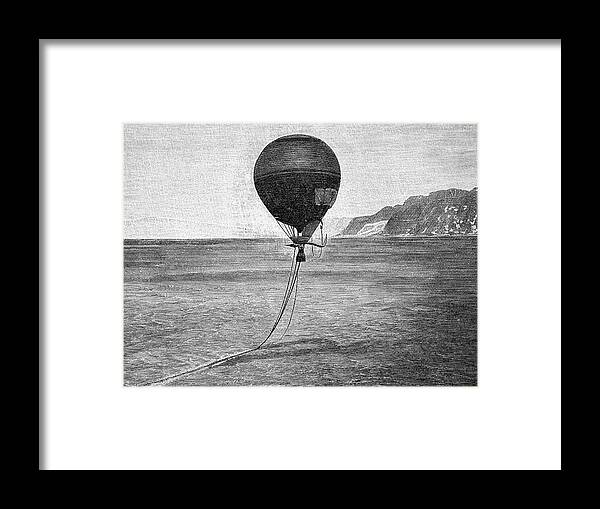 Hot Air Balloon Framed Print featuring the photograph Andree's North Pole Balloon Attempt by Bildagentur-online/tschanz