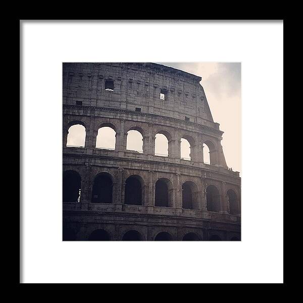 Amazing Framed Print featuring the photograph Anfiteatro Flavio-colosseo #colosseum by Mikayla Jade