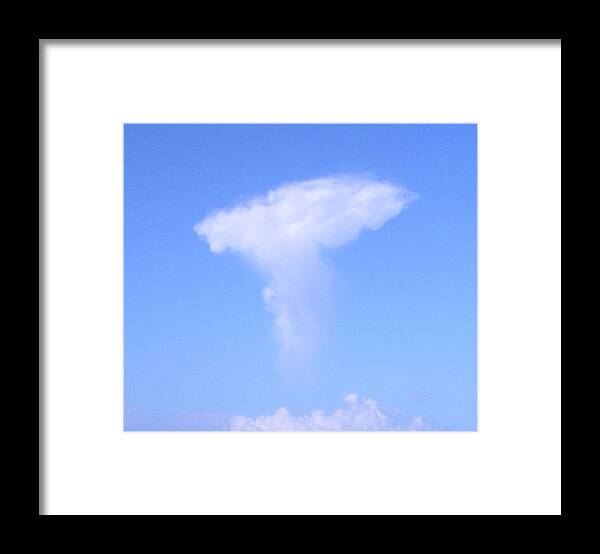 Clouds Framed Print featuring the photograph Angel Cloud by Karen Nicholson