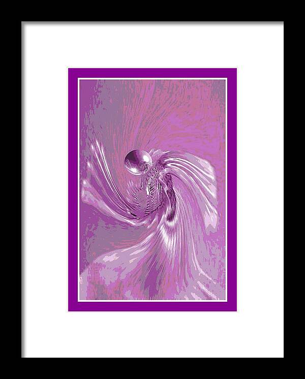 Angel Framed Print featuring the digital art Angel Prayer by Mary Russell