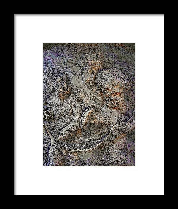 Cherubs Framed Print featuring the photograph Angels Long To See by Glenn McCarthy Art and Photography