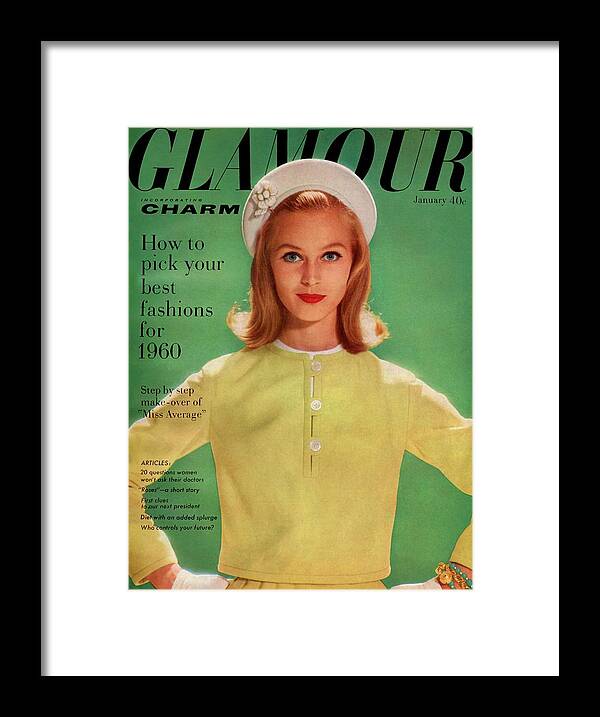 Fashion Framed Print featuring the photograph Ann Klem On The Cover Of Glamour by Sante Forlano