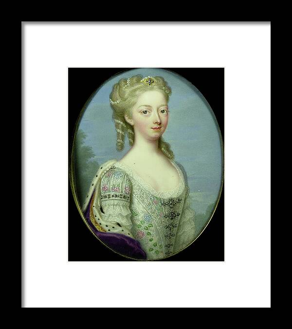Anna Framed Print featuring the drawing Anna, Princess Of Hanover, 1709-59, Wife Of William Iv by Litz Collection